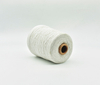 NE 18S / 2 fio de poliéster de algodão reciclado branco óptico para tecelagem