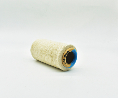 Fio de algodão reciclado branco cru NE 5S 6S 8S de baixa torção para tricô de luva